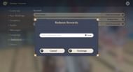 Redeem code prompt (image via Genshin Impact)